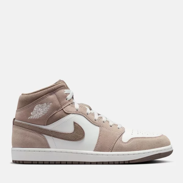 Jordan - Air Jordan 1 Mid Ανδρικά Sneakers  - BROWN-WHIT (0165)