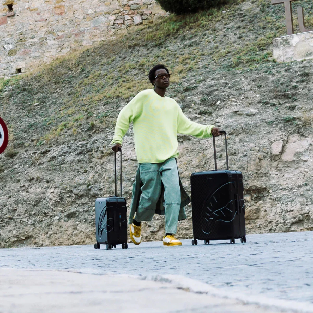 Sprayground Spritz Black Carry On Βαλίτσα