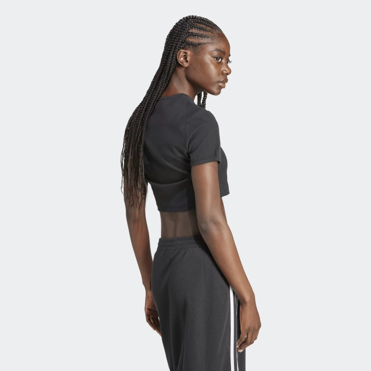 adidas Originals Essentials Ribbed Tee Γυναικείο Cropped T-shirt