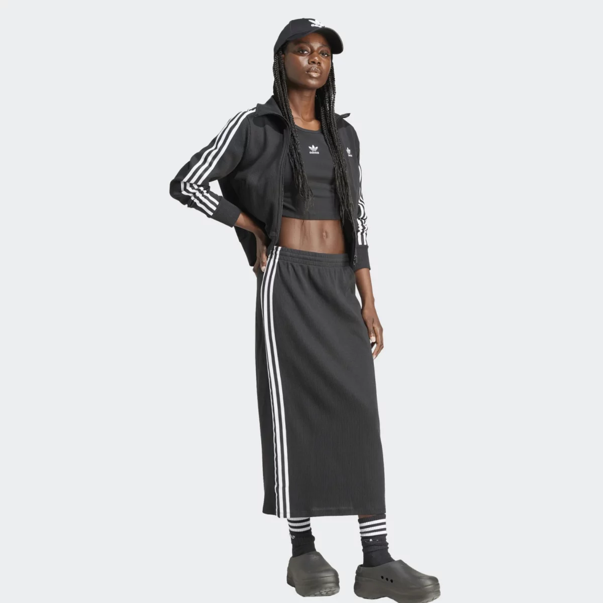 adidas Originals Essentials Ribbed Tee Γυναικείο Cropped T-shirt