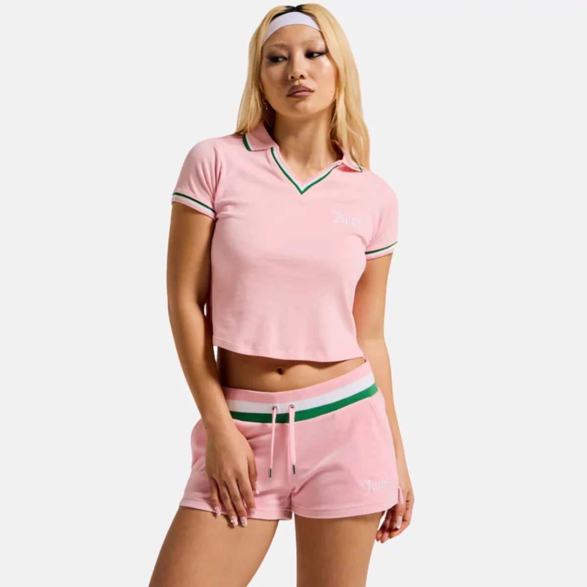 Striped Tipped Polo Γυναικείο T-shirt