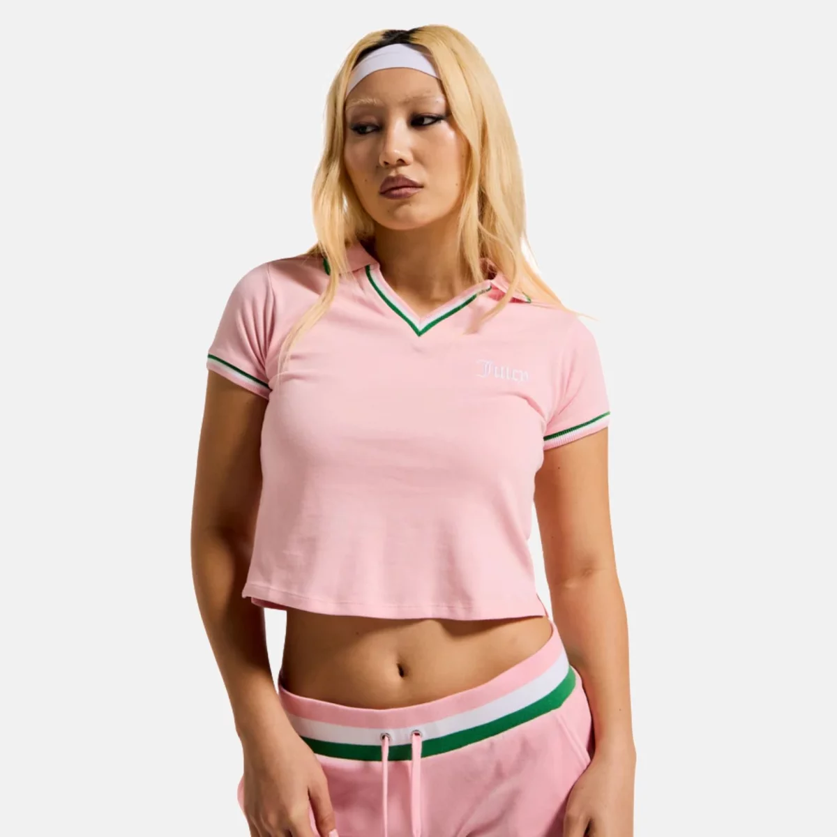 Striped Tipped Polo Γυναικείο T-shirt