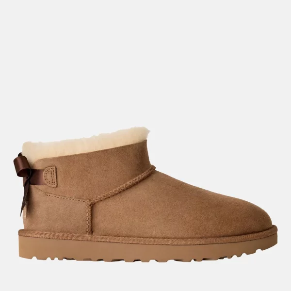 UGG - Ugg Ultra Mini Bailey Bow &Gamma;&upsilon;&nu;&alpha;&iota;&kappa;&epsilon;ί&alpha; &Mu;&pi;&omicron;&tau;ά&kappa;&iota;&alpha; - BROWN (0007)