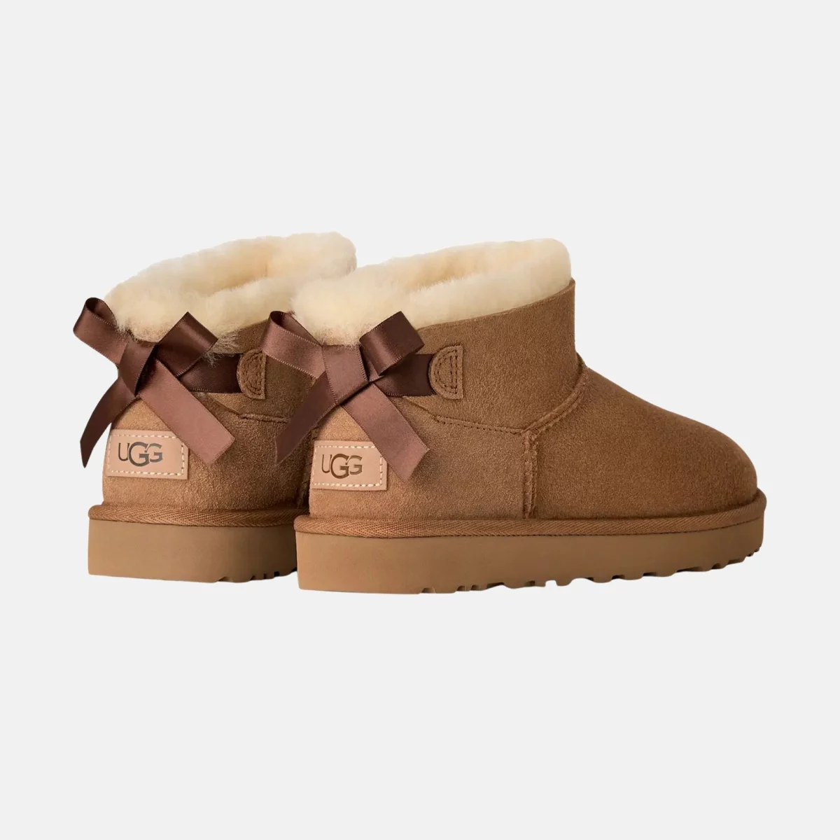 UGG - Ugg Ultra Mini Bailey Bow Γυναικεία Μποτάκια - BROWN (0007)