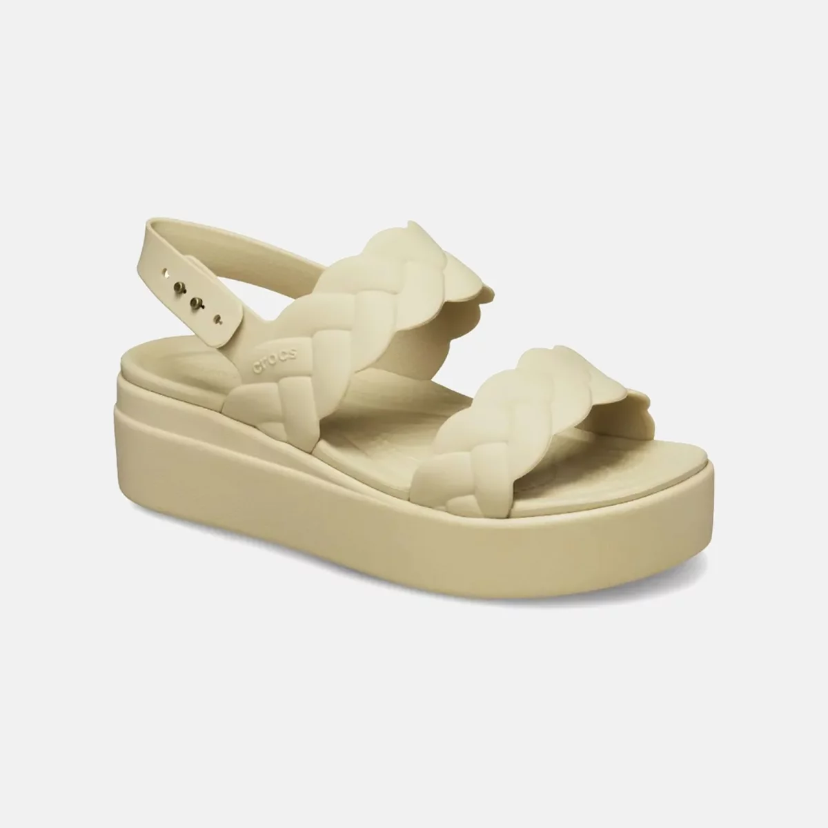 Crocs Brooklyn Woven Low Wedge Γυναικεία Πέδιλα