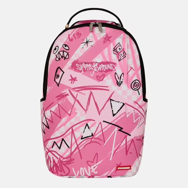 Sprayground - Sprayground Pink Smoke Check Σακίδιο Πλάτης