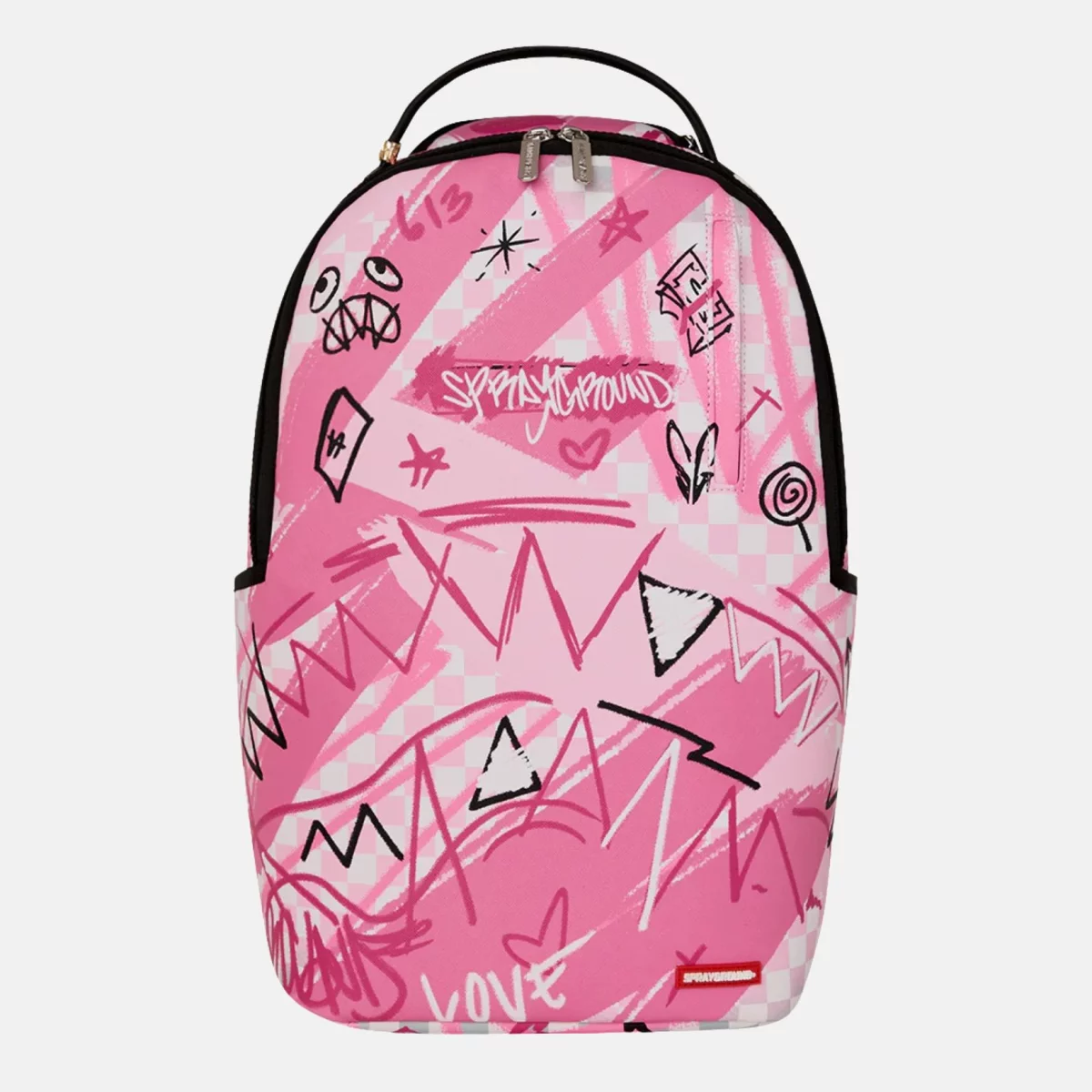 Sprayground - Sprayground Pink Smoke Check Σακίδιο Πλάτης