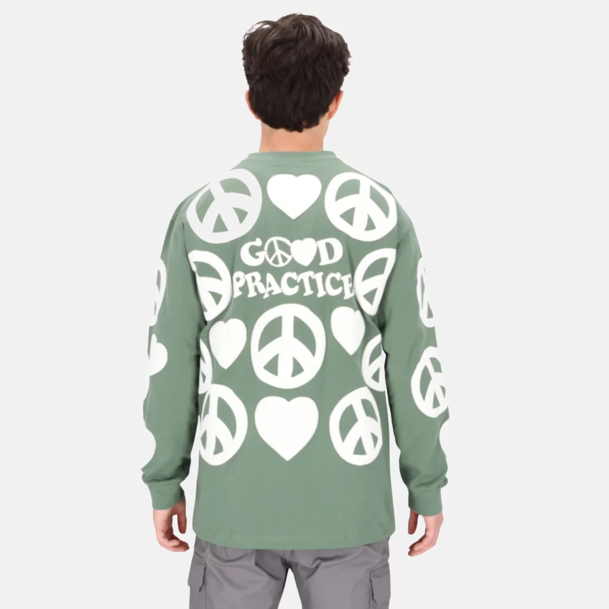 Good Practice Oversized Print Long Sleeve Tee Unisex Μπλούζα 