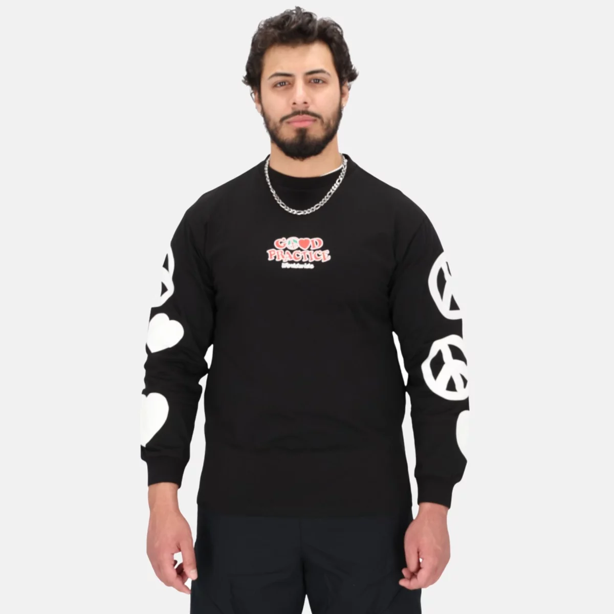 Good Practice Oversized Print Long Sleeve Tee Unisex Μπλούζα 