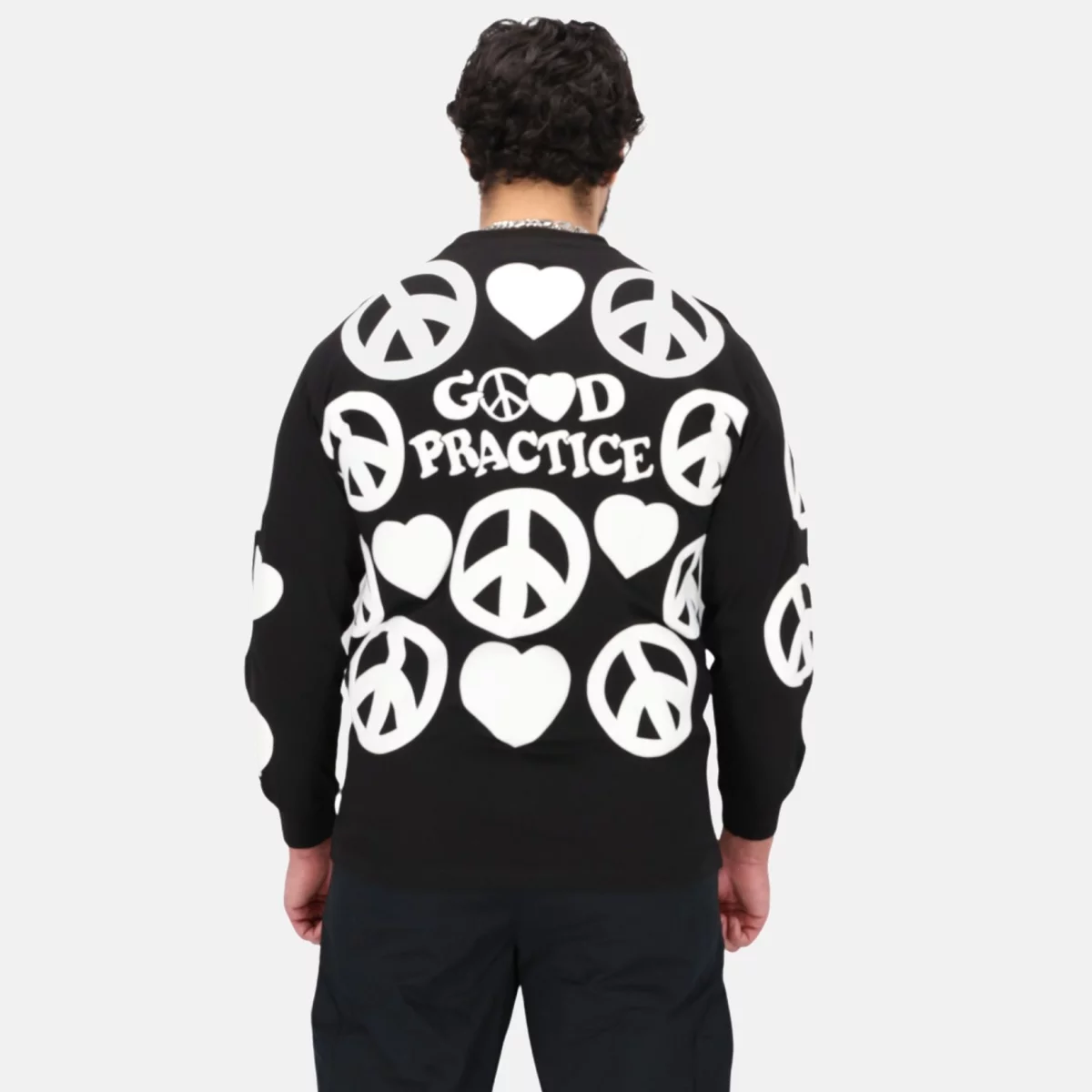 Good Practice Oversized Print Long Sleeve Tee Unisex Μπλούζα 