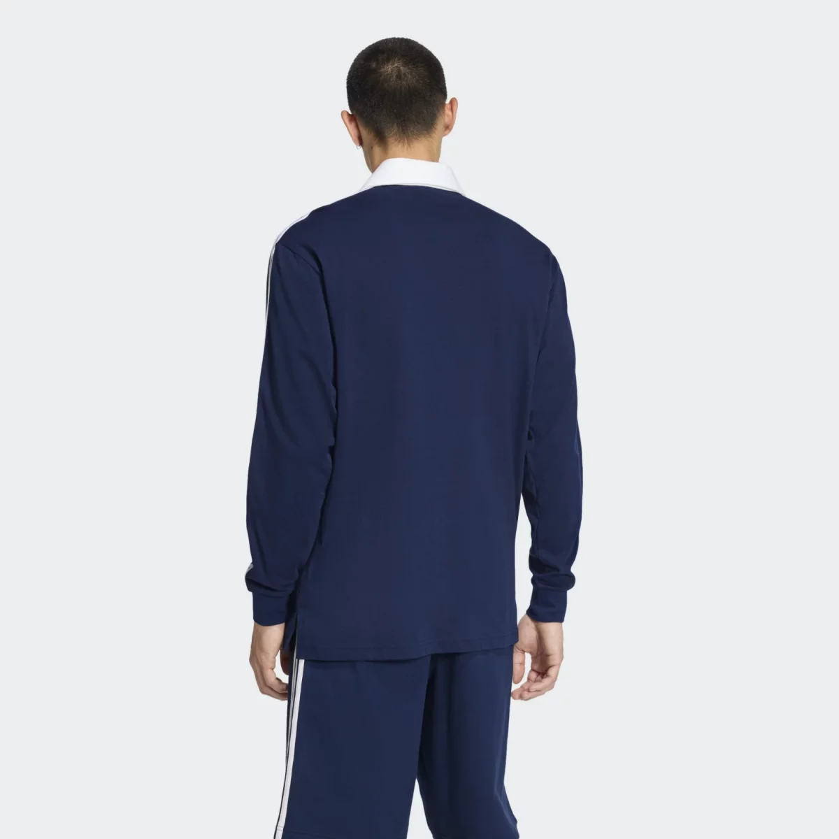 adidas Originals - adidas Originals Adicolor 3-Stripes Rugby Long Sleeve Ανδρική Polo Μπλούζα
