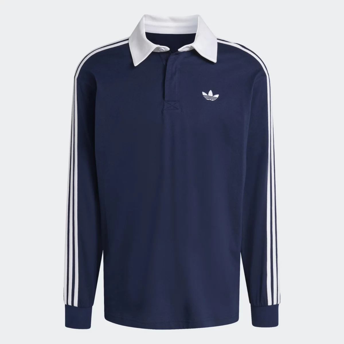 adidas Originals - adidas Originals Adicolor 3-Stripes Rugby Long Sleeve Ανδρική Polo Μπλούζα