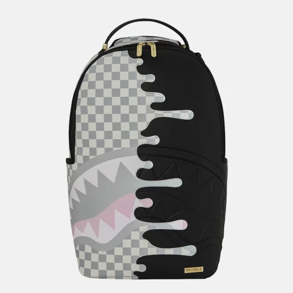 Sprayground - Sprayground Cream Check Unfinished Shark Σακίδιο Πλάτης