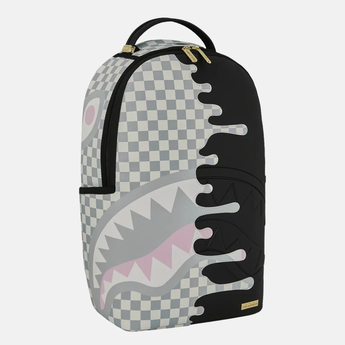 Sprayground - Sprayground Cream Check Unfinished Shark Σακίδιο Πλάτης