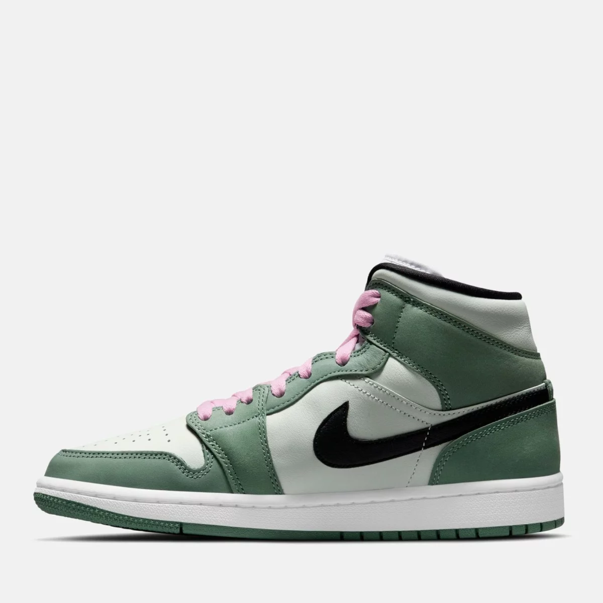Jordan - Air Jordan 1 Mid SE Γυναικεία Sneakers - GREEN-WHIT (0441)