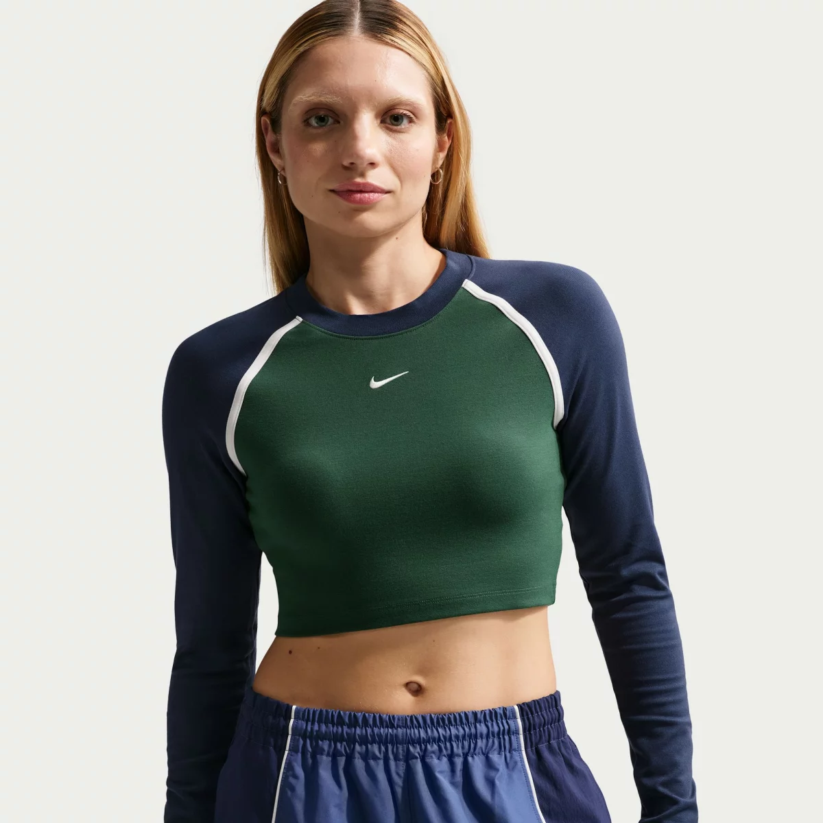 Nike Sportswear Cropped Top Γυναικεία Μακρυμάνικη Μπλούζα