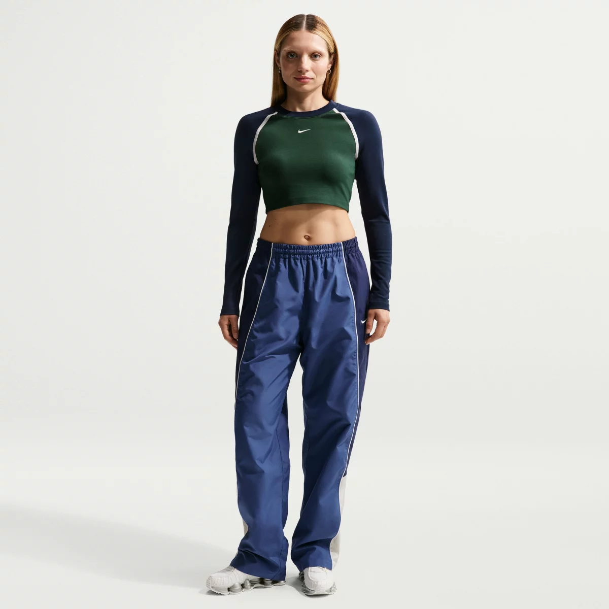 Nike Sportswear Cropped Top Γυναικεία Μακρυμάνικη Μπλούζα
