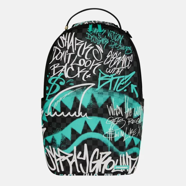 Sprayground - Sprayground Spray Poetry III Σακίδιο Πλάτης - BLACK-CYAN (0297)