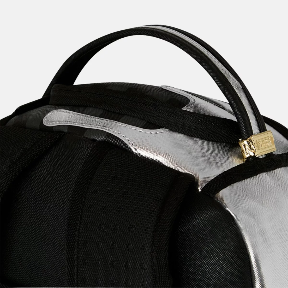 Sprayground - Sprayground Silver Side Drip Black Check Σακίδιο Πλάτης - SILV-BLACK (0093)