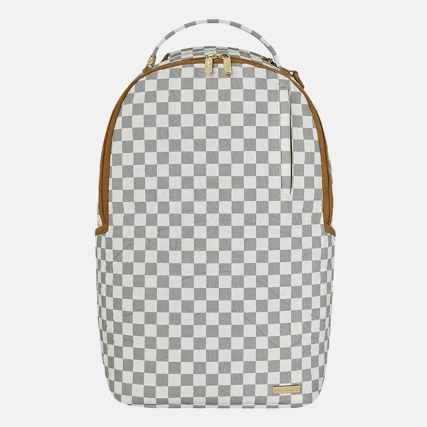 Sprayground - Sprayground Graff Embossed Cream Check Σακίδιο Πλάτης