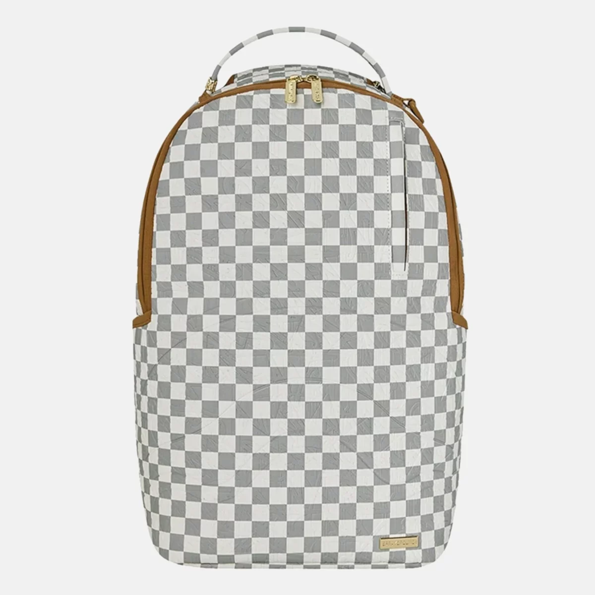 Sprayground - Sprayground Graff Embossed Cream Check Σακίδιο Πλάτης