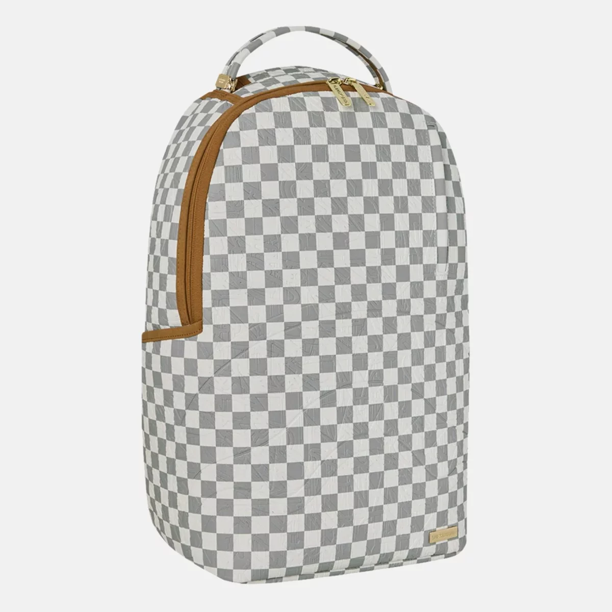 Sprayground - Sprayground Graff Embossed Cream Check Σακίδιο Πλάτης