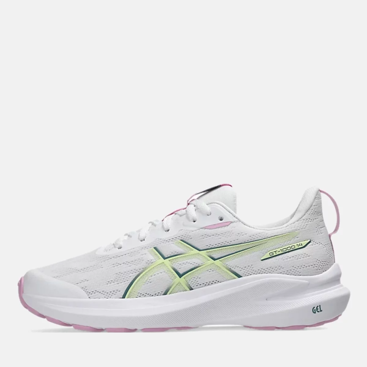 Asics - Asics GT-1000 14 GS Παιδικά Sneakers - WHITE-LIME (0265)