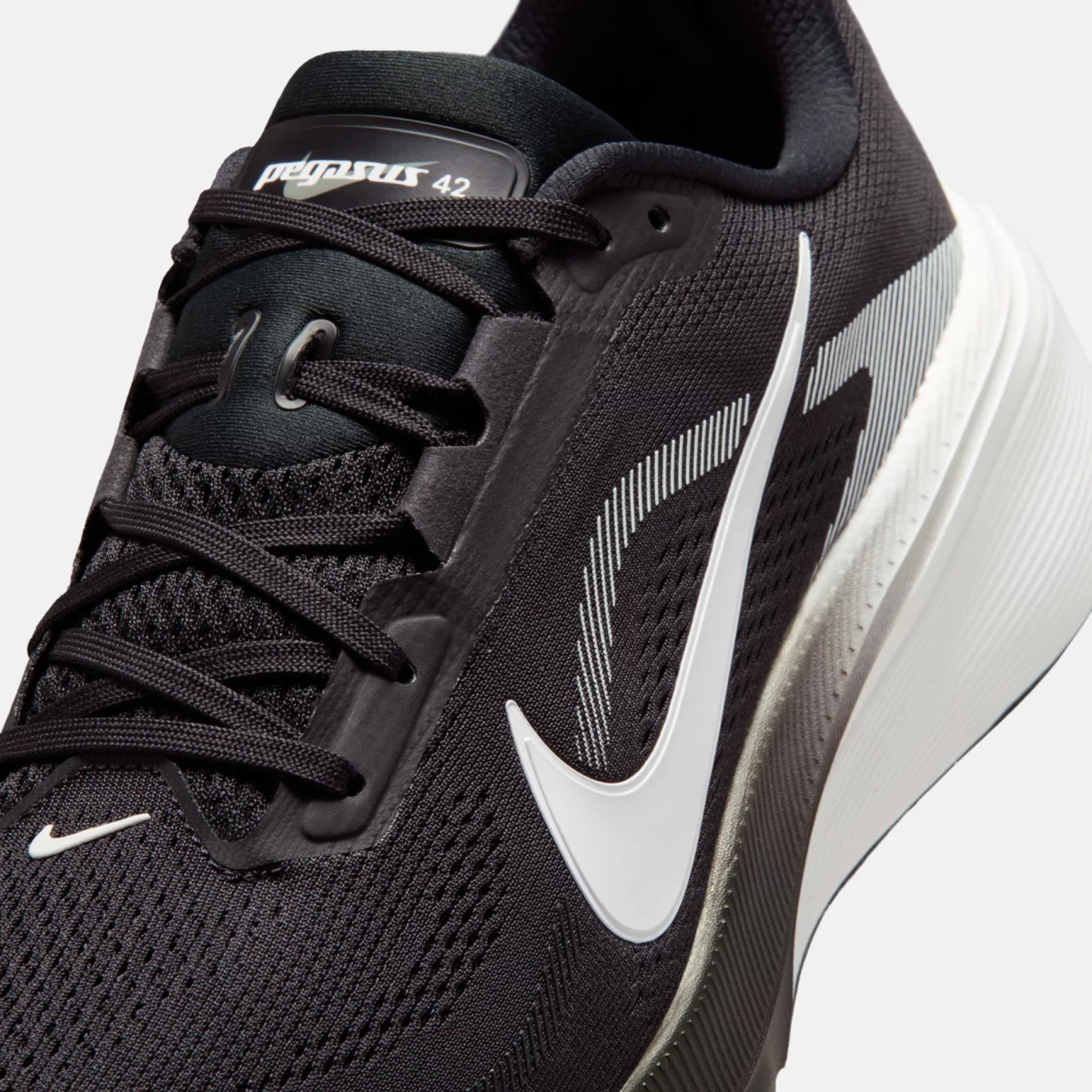 Nike - Nike Pegasus 42 Ανδρικά Παπούτσια για Τρέξιμο - BLACK-WHIT (0313)