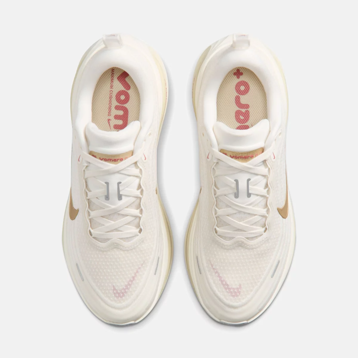 Nike - Nike Vomero Plus Γυναικεία Παπούτσια για Τρέξιμο - BEIGE-GOLD (0356)