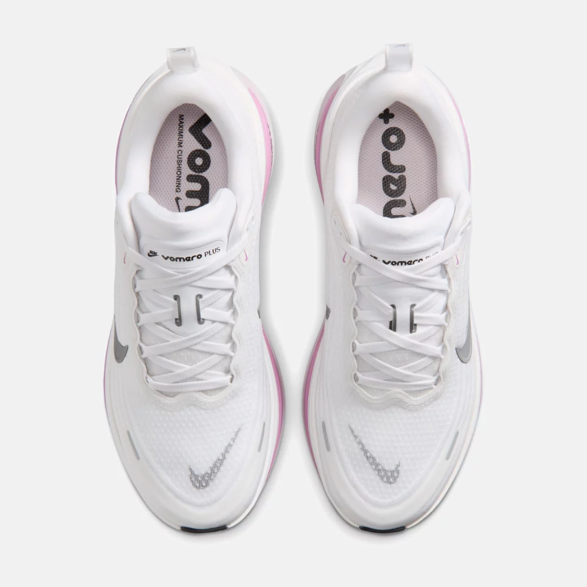 Nike - Nike Vomero Plus Γυναικεία Παπούτσια για Τρέξιμο - WHITE-PINK (0284)
