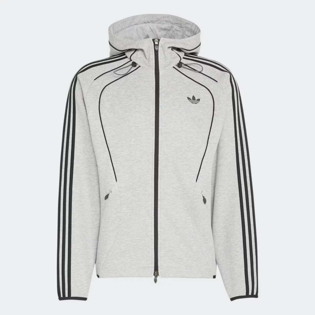 adidas Originals - adidas Originals Spacer Teamgeist 26 Fullzip Ανδρική Ζακέτα - GREY-BLACK (0132)