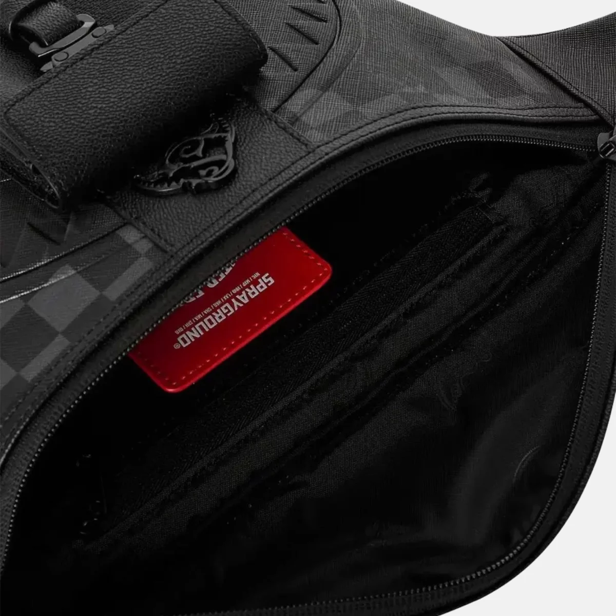 Sprayground - Sprayground 3am Mix Up V2 Savvy Τσαντάκι Μέσης - BLACK-GREY (0307)