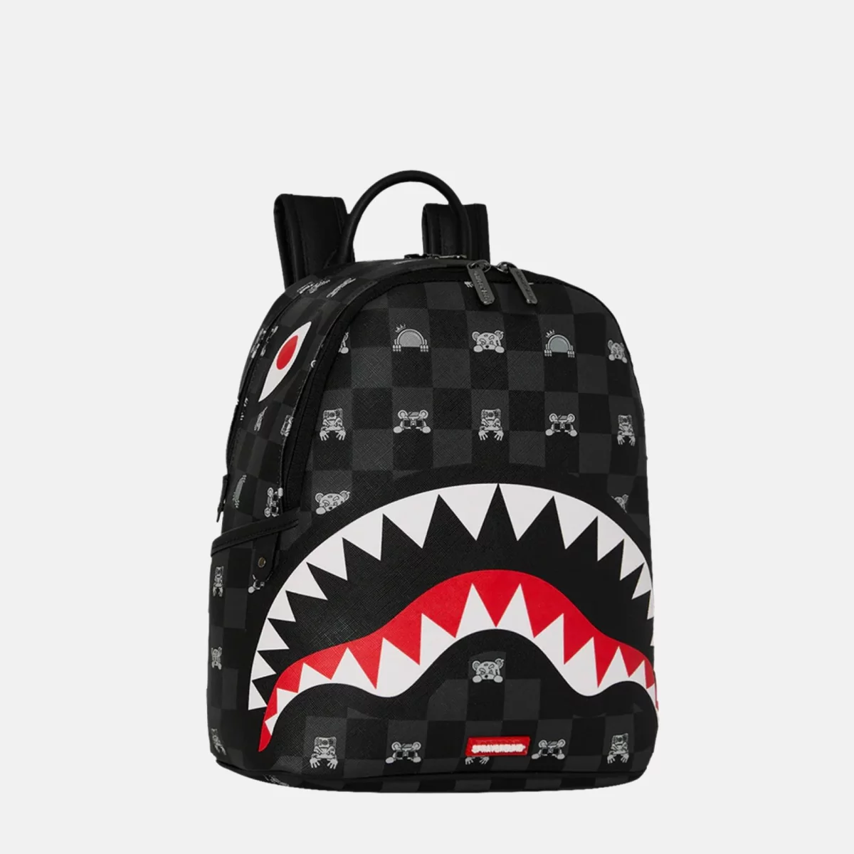 Sprayground - Sprayground Gray Peeking Character Check Savage Σακίδιο Πλάτης