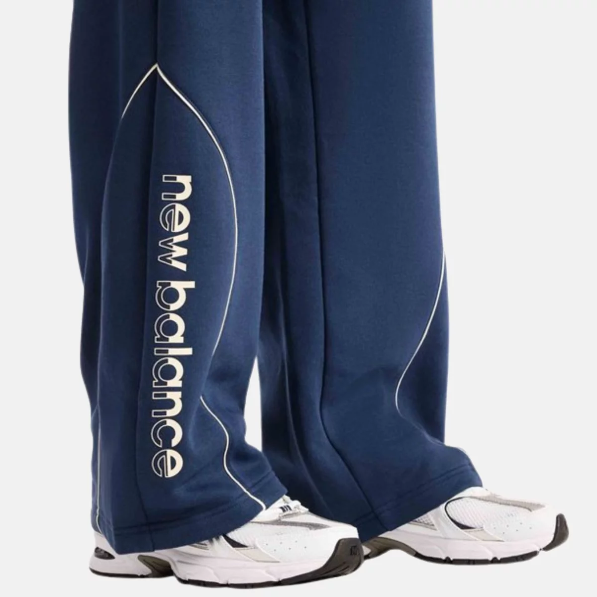 New Balance - Trackside Fleece Ανδρικό Παντελόνι Φόρμας - PURPLE-BRO (0046)