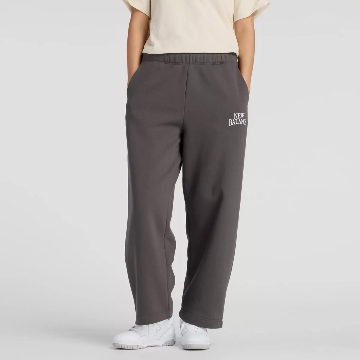 New Balance Linear Heritage Fleece Barrel Γυναικείο Παντελόνι Φόρμας