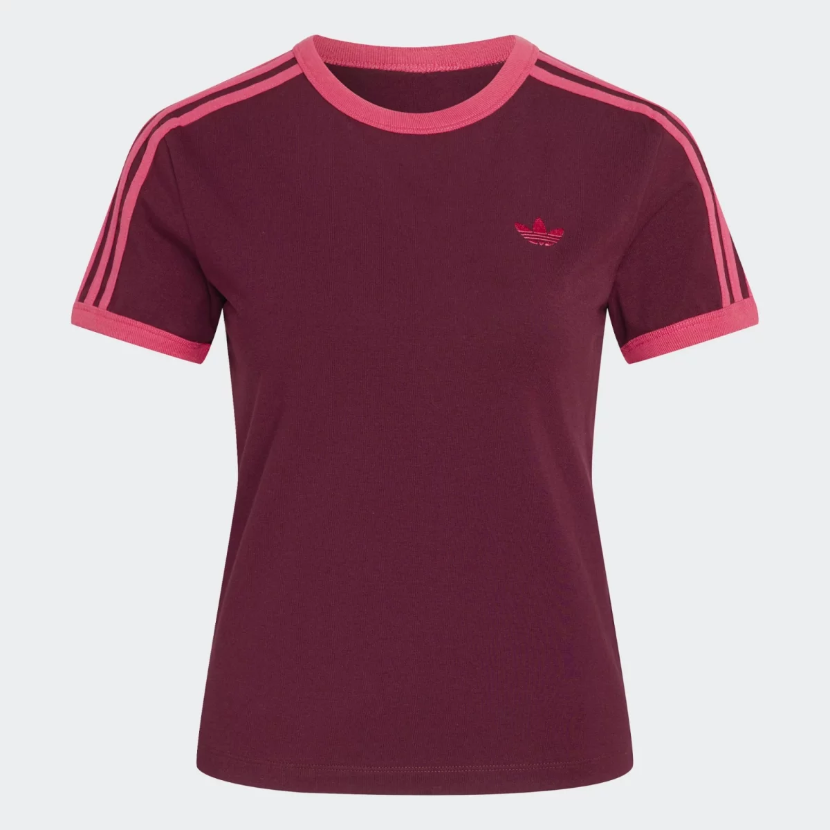 adidas Originals - adidas Originals Adicolor 3-Stripes Slim Γυναικείο T-shirt - BORD-PINK (0392)
