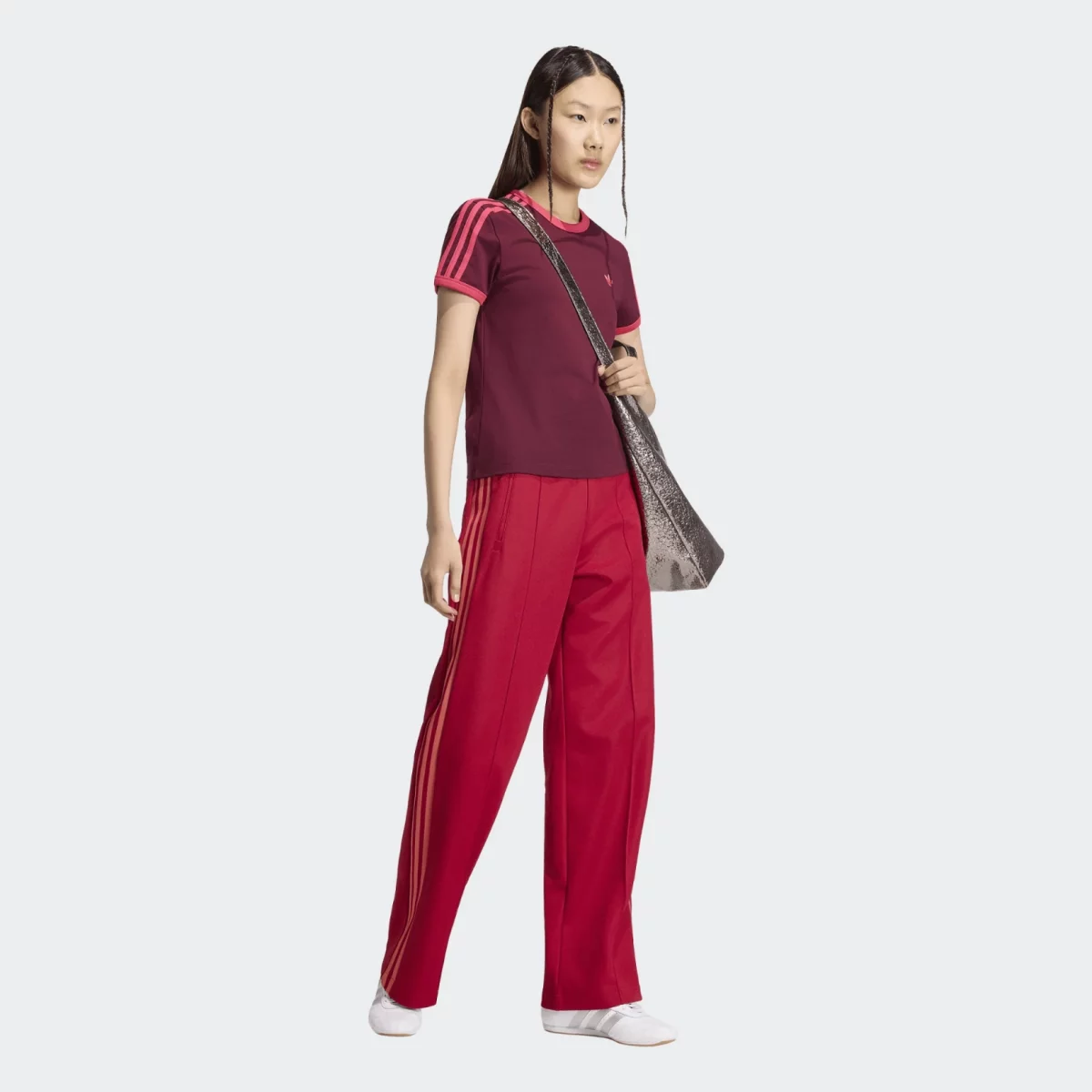 adidas Originals - adidas Originals Adicolor 3-Stripes Slim Γυναικείο T-shirt - BORD-PINK (0392)