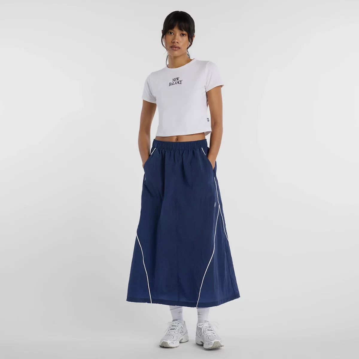 New Balance Linear Heritage Ringer Γυναικείο T-shirt