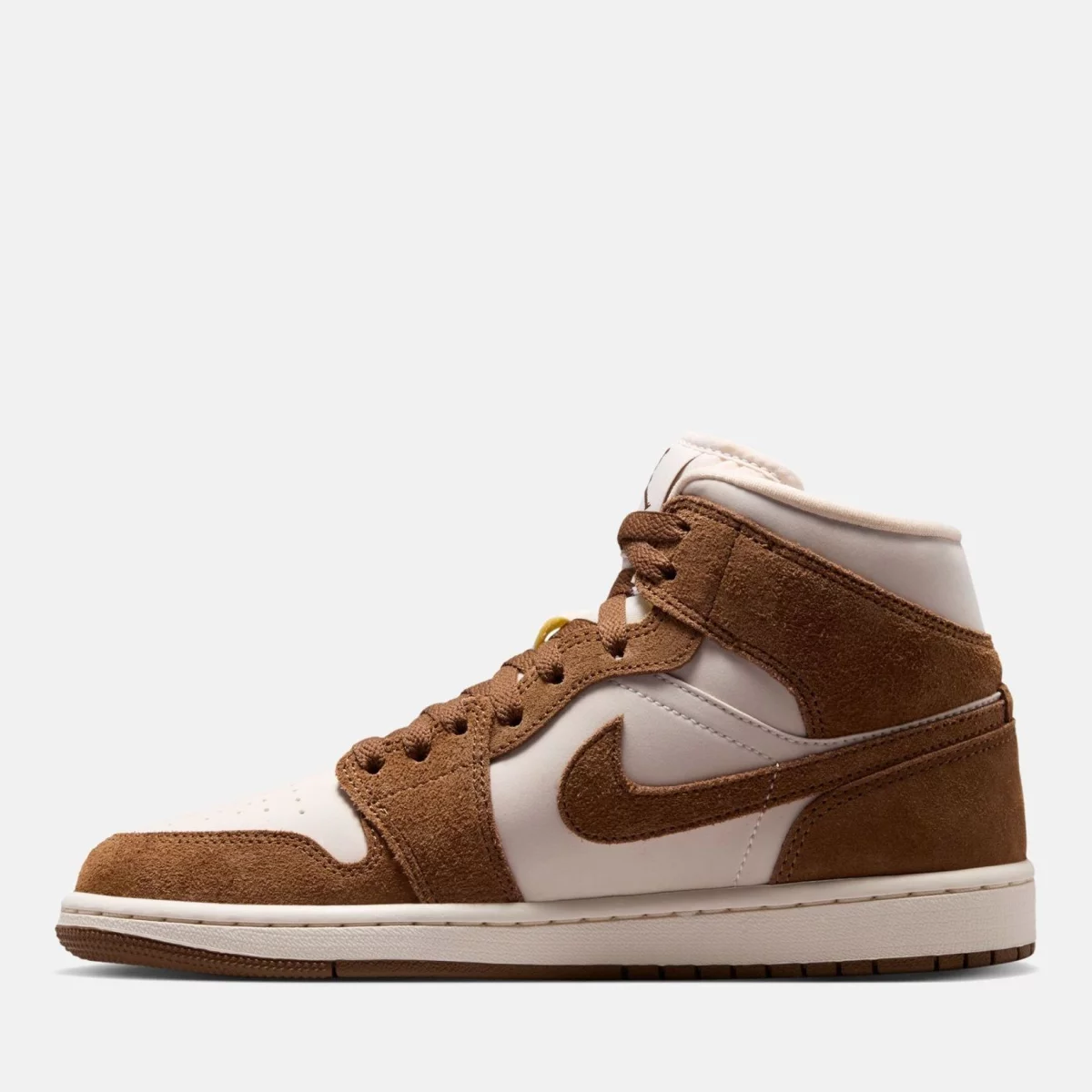 Nike - Air Jordan 1 Mid Γυναικεία Sneakers - BROWN-BEIG (0167)