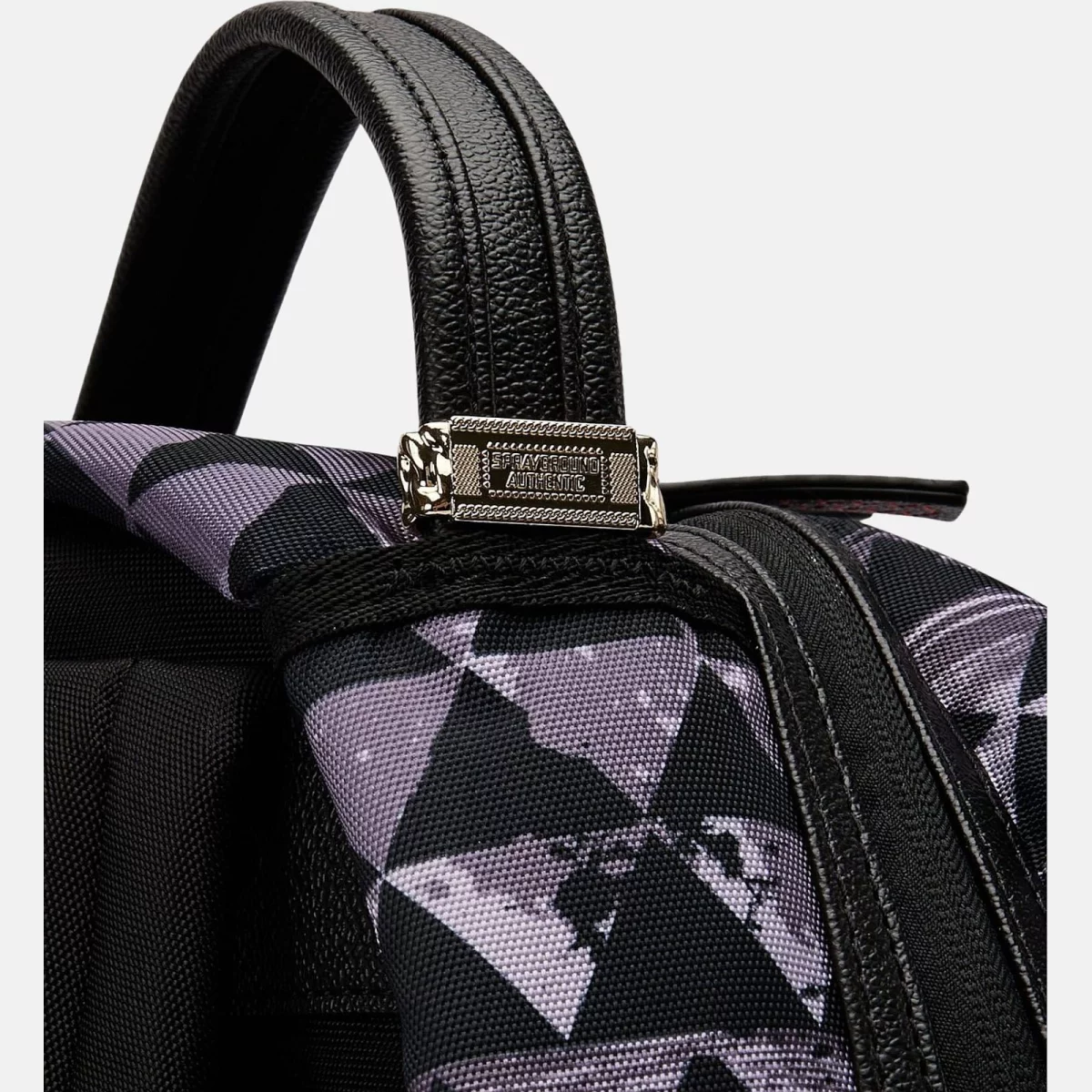 Sprayground - Sprayground Kahuku Niho Mano Backpack - BLACK-PURP (0318)